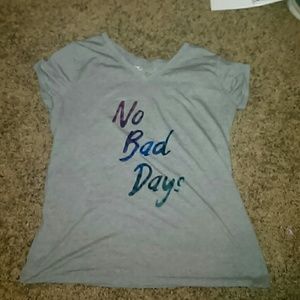 No bad days work out grey shirt